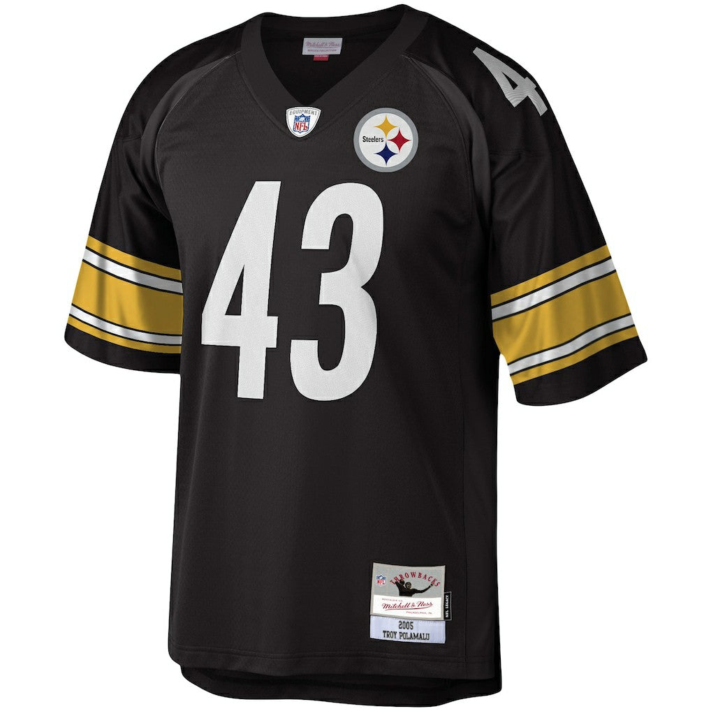 Troy Polamalu Pittsburgh Steelers Legacy Replica Jersey - Black - Mitchell & Ness