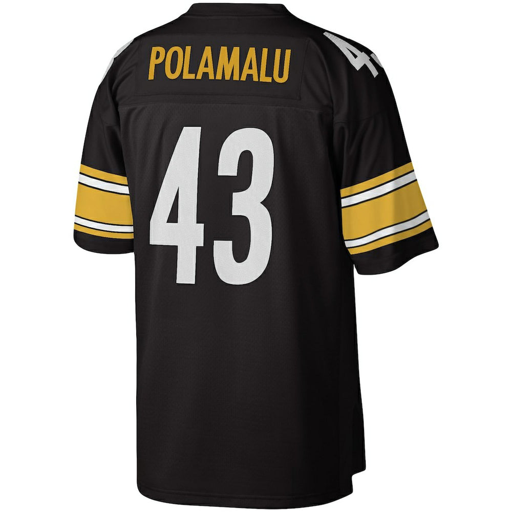 Troy Polamalu Pittsburgh Steelers Legacy Replica Jersey - Black - Mitchell & Ness