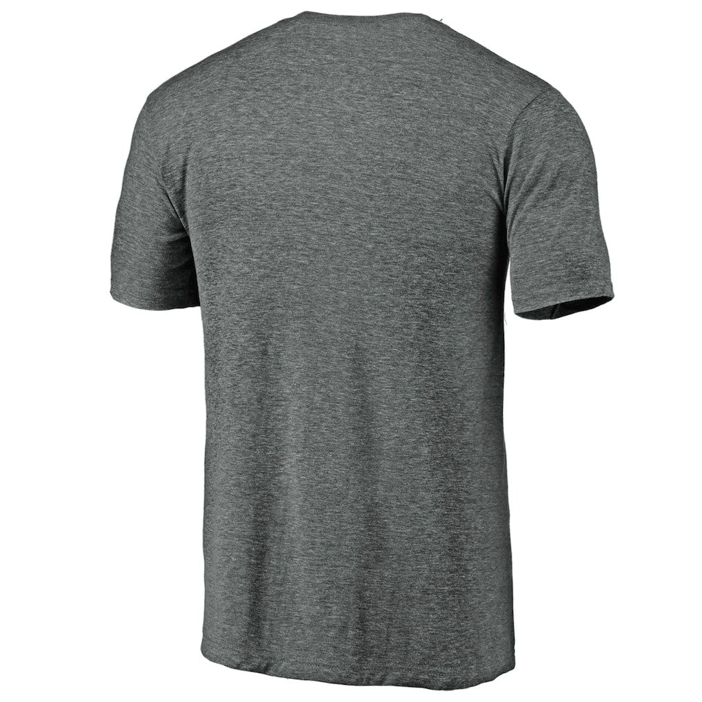 Golden State Warriors Distressed Primary Logo Tri-Blend T-Shirt Gray
