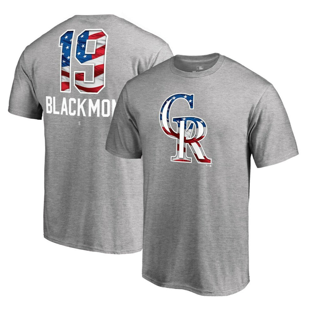 Charlie Blackmon Colorado Rockies Banner Wave Name & Number T-Shirt Near Me