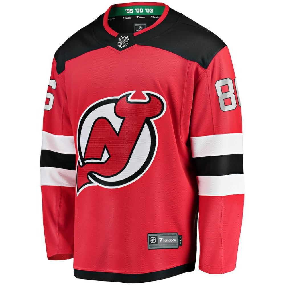 Jack Hughes New Jersey Devils Fanatics Breakaway Player Jersey - Red | Fanatics Clearance