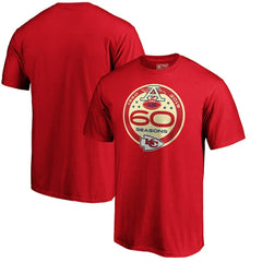 Kansas City Chiefs 60th Season Logo T-Shirt - Red - NFL