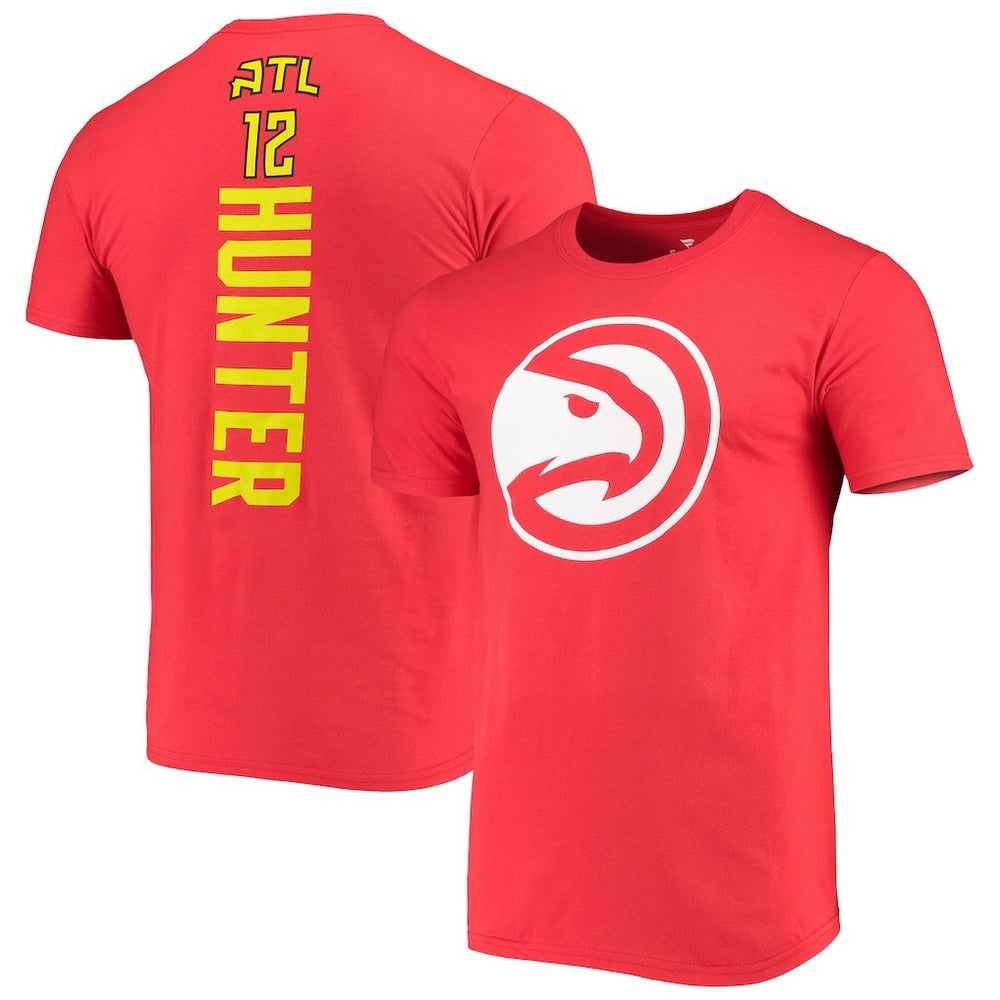 Fanatics De'Andre Hunter Atlanta Hawks Playmaker Name & Number Logo T-Shirt Red