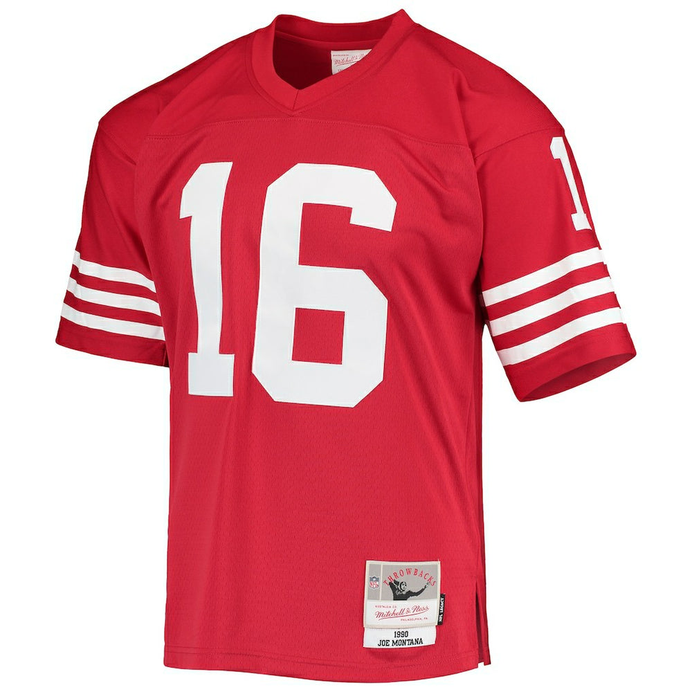 Joe Montana San Francisco 49ers Legacy Replica Jersey - Scarlet - Mitchell & Ness
