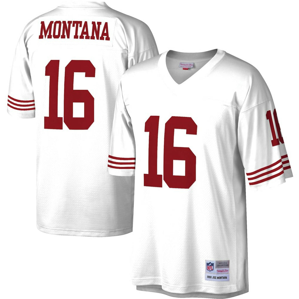 Joe Montana San Francisco 49ers 1990 Legacy Replica Jersey - White - Mitchell & Ness