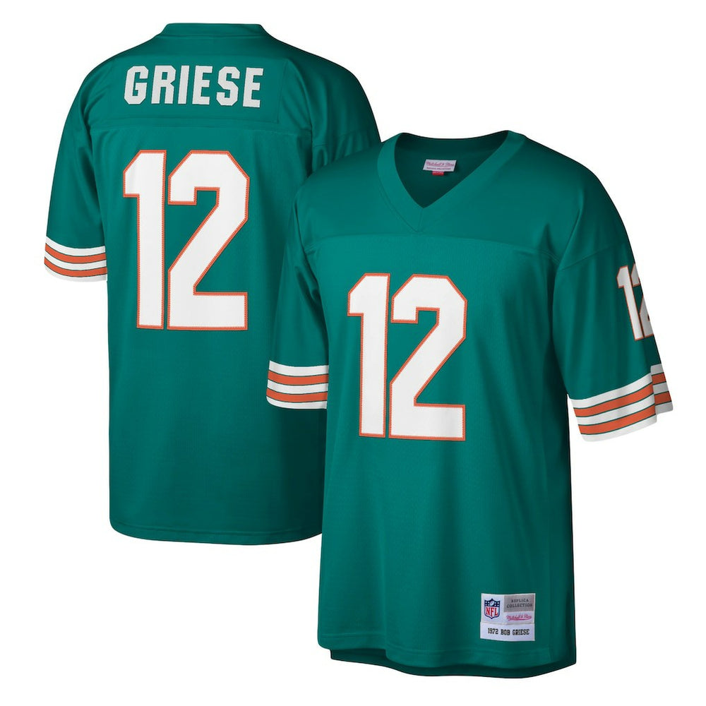 Bob Griese Miami Dolphins Legacy Replica Jersey - Aqua - Mitchell & Ness