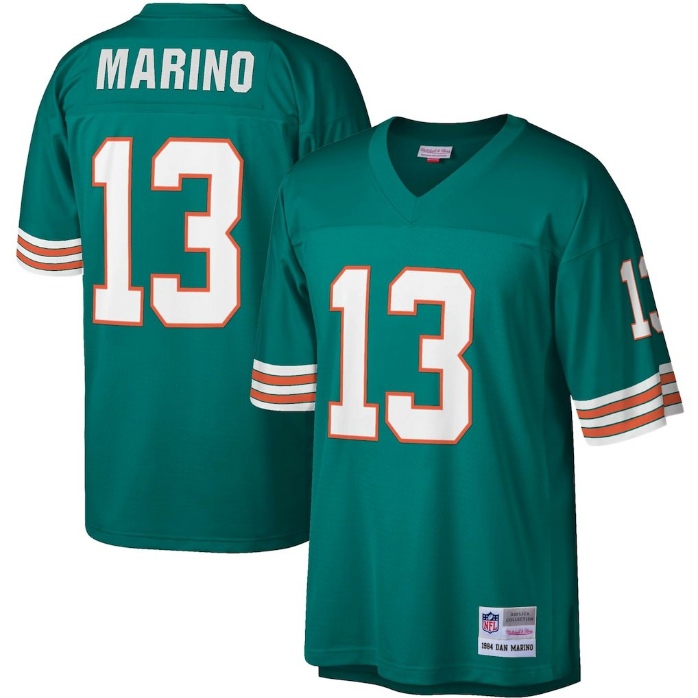 Dan Marino Miami Dolphins Legacy Replica Jersey - Aqua - Mitchell & Ness