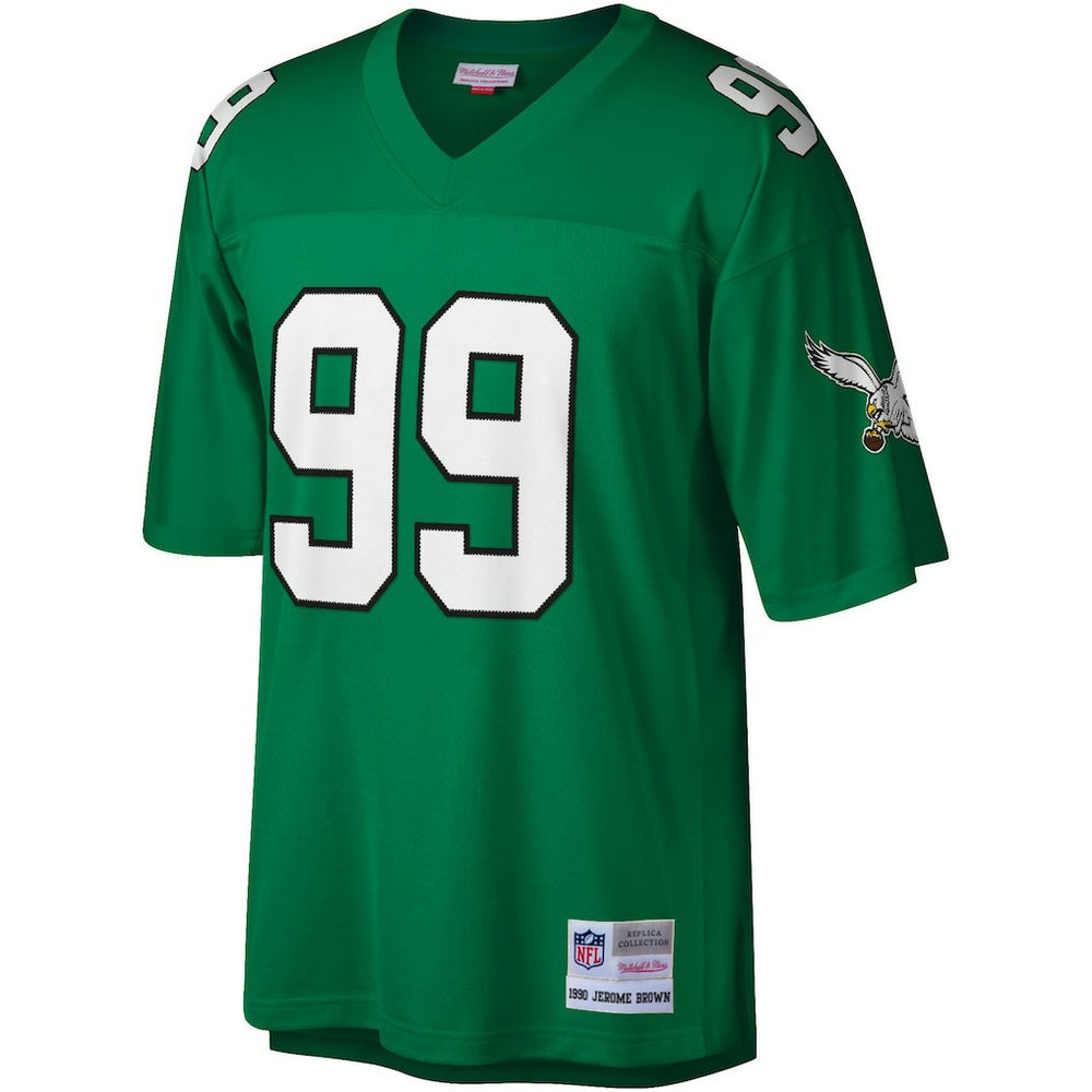Jerome Brown Philadelphia Eagles Legacy Replica Jersey - Kelly Green - Mitchell & Ness