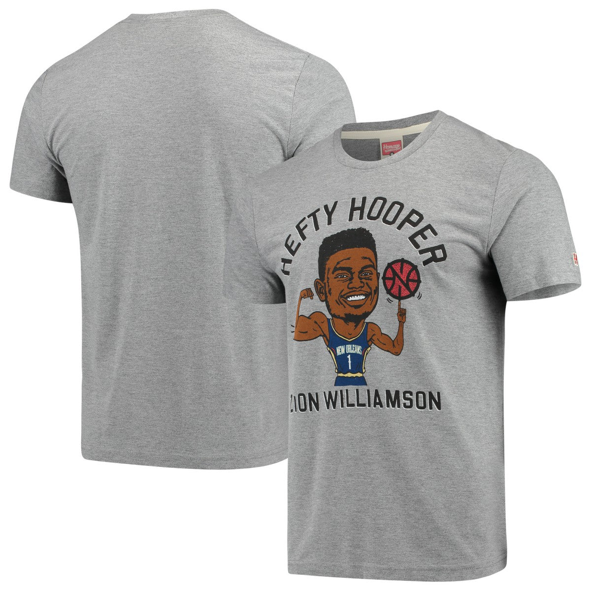 Zion Williamson New Orleans Pelicans Player Graphic Tri-Blend T-Shirt Gray