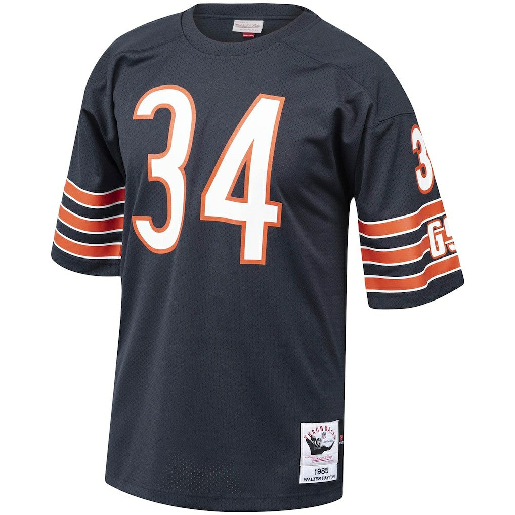 Walter Payton Chicago Bears 1985 Authentic Throwback Retired Player Jersey - Navy - Mitchell & Ness