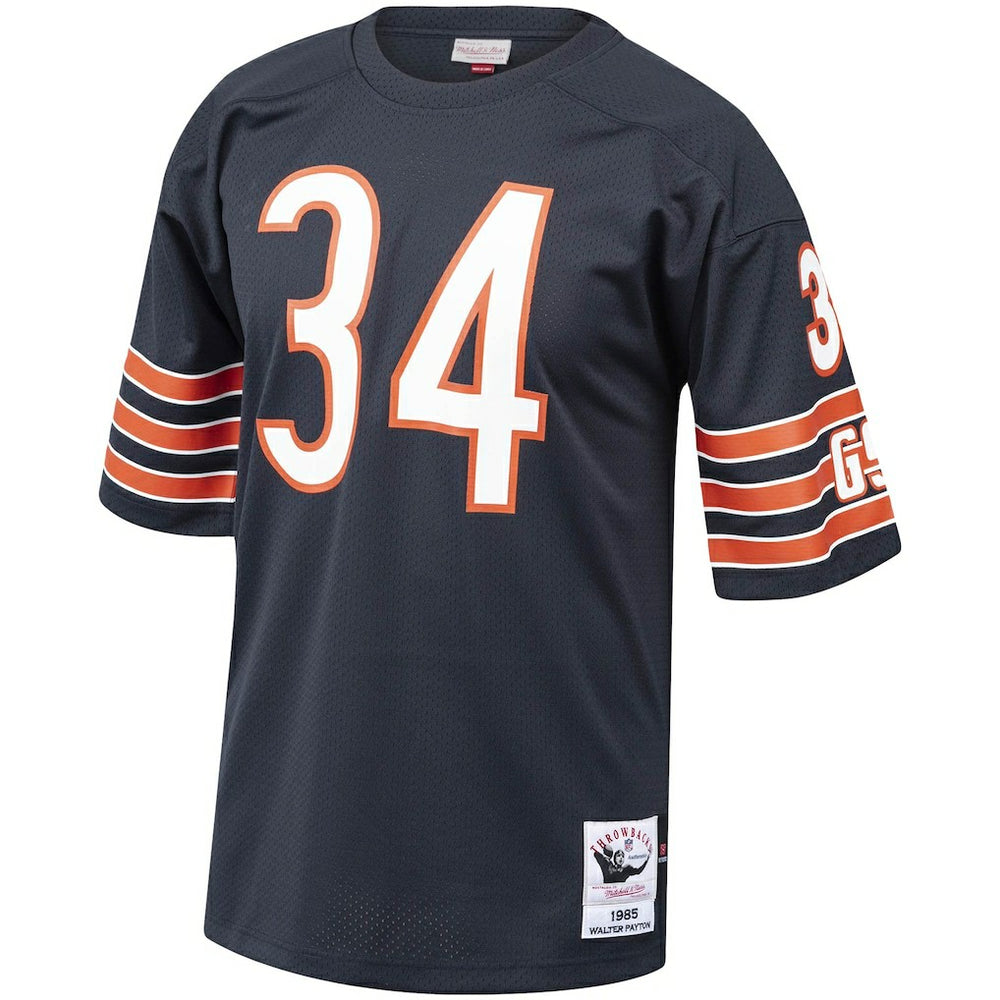 Walter Payton Chicago Bears 1985 Authentic Throwback Retired Player Jersey - Navy - Mitchell & Ness