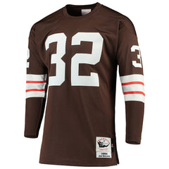 Jim Brown Cleveland Browns 1964 Authentic Throwback Retired Player Jersey - Brown - Mitchell & Ness