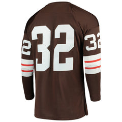 Jim Brown Cleveland Browns 1964 Authentic Throwback Retired Player Jersey - Brown - Mitchell & Ness