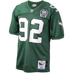 Reggie White Philadelphia Eagles Authentic Throwback Retired Player Jersey - Green - Mitchell & Ness