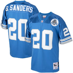 Barry Sanders Detroit Lions 1993 Authentic Throwback Retired Player Jersey - Blue - Mitchell & Ness