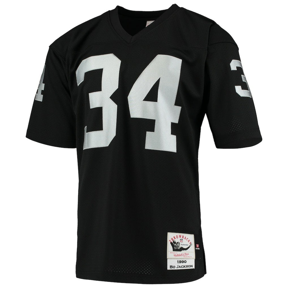 Bo Jackson Las Vegas Raiders 1990 Authentic Throwback Retired Player Jersey - Black - Mitchell & Ness
