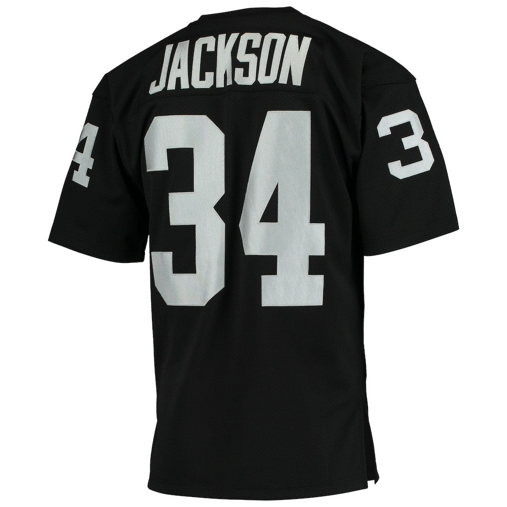 Bo Jackson Las Vegas Raiders 1990 Authentic Throwback Retired Player Jersey - Black - Mitchell & Ness