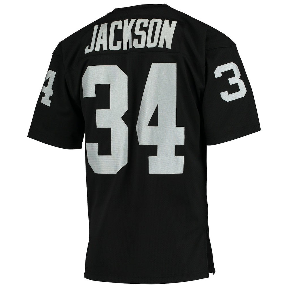 Bo Jackson Las Vegas Raiders 1990 Authentic Throwback Retired Player Jersey - Black - Mitchell & Ness