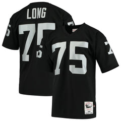 Howie Long Las Vegas Raiders 1983 Authentic Throwback Retired Player Jersey - Black - Mitchell & Ness