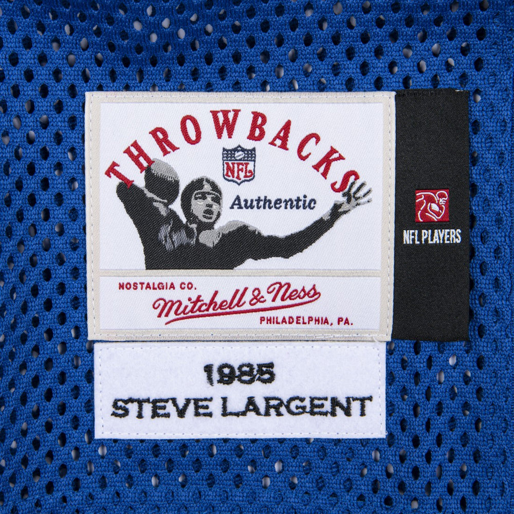 Steve Largent Seattle Seahawks 1985 Authentic Throwback Retired Player Jersey - Royal - Mitchell & Ness