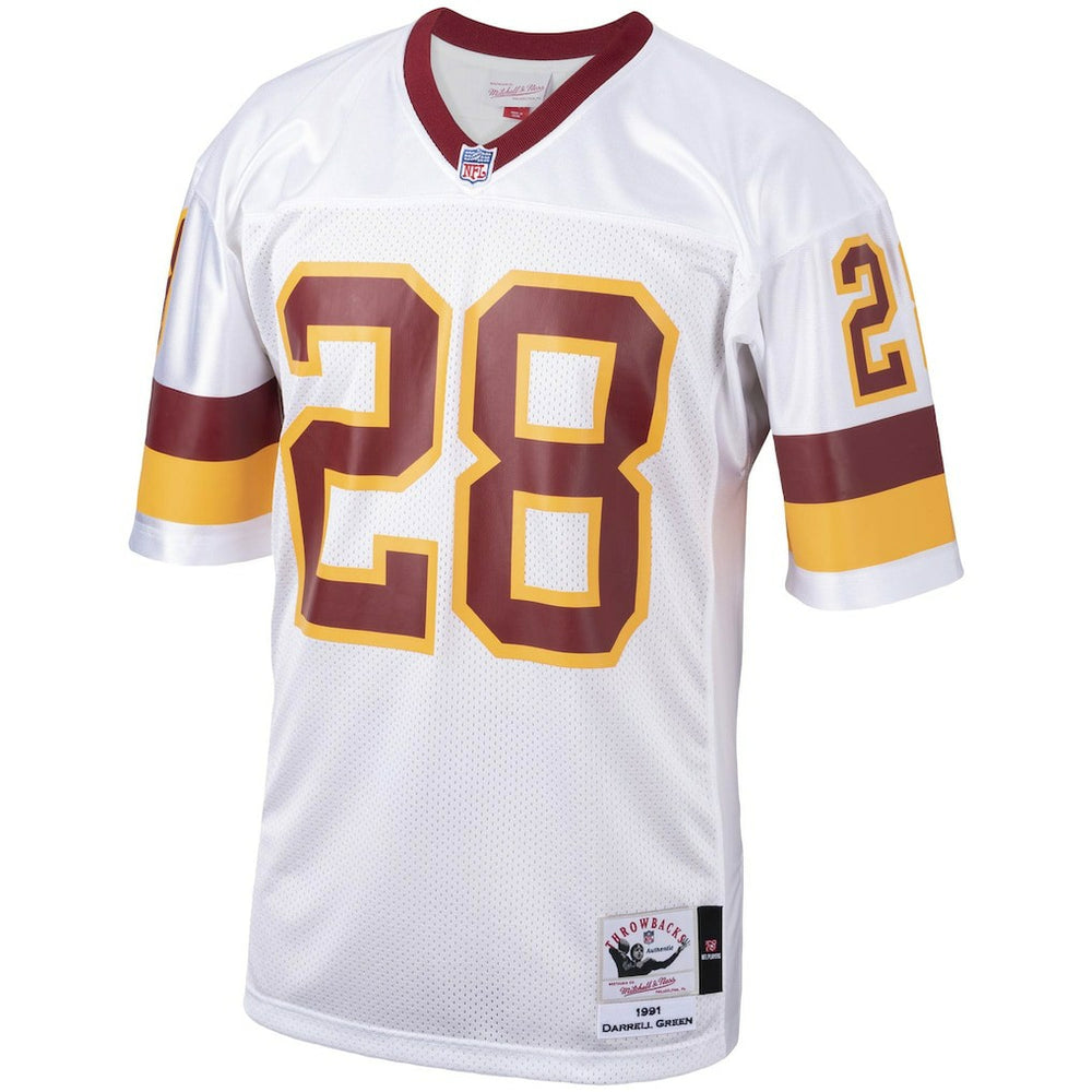 Darrell Green Washington Football Team 1991 Authentic Throwback Retired Player Jersey - White - Mitchell & Ness