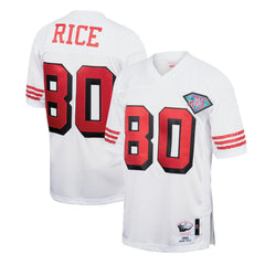 Jerry Rice San Francisco 49ers 1994 Authentic Throwback Retired Player Jersey - White - Mitchell & Ness
