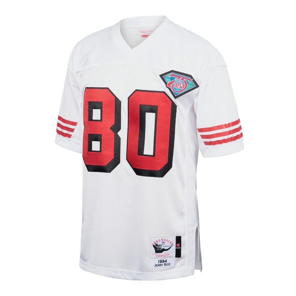 Jerry Rice San Francisco 49ers 1994 Authentic Throwback Retired Player Jersey - White - Mitchell & Ness