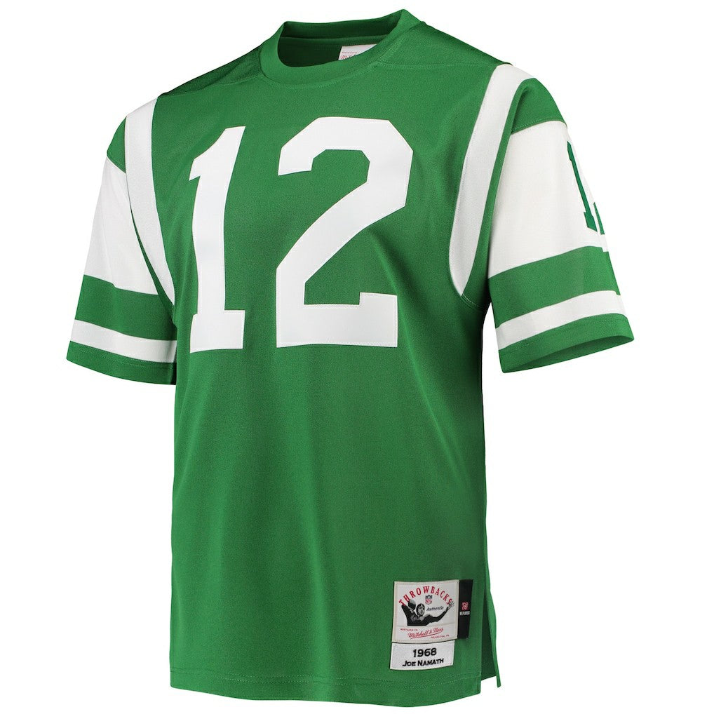 Joe Namath New York Jets 1968 Authentic Throwback Retired Player Jersey - Green - Mitchell & Ness