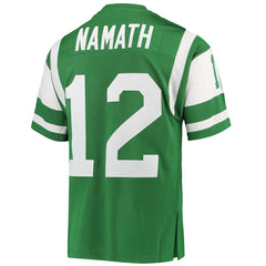 Joe Namath New York Jets 1968 Authentic Throwback Retired Player Jersey - Green - Mitchell & Ness
