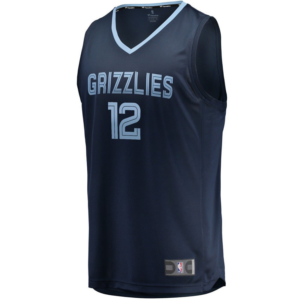 Fanatics Ja Morant Memphis Grizzlies Fast Break Replica Jersey Navy Icon Edition