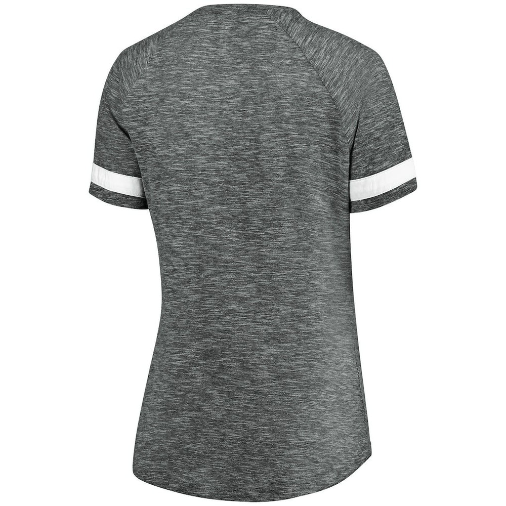Fanatics Brooklyn Nets Women's Showtime Winning With Pride Notch Neck T-Shirt Gray/White