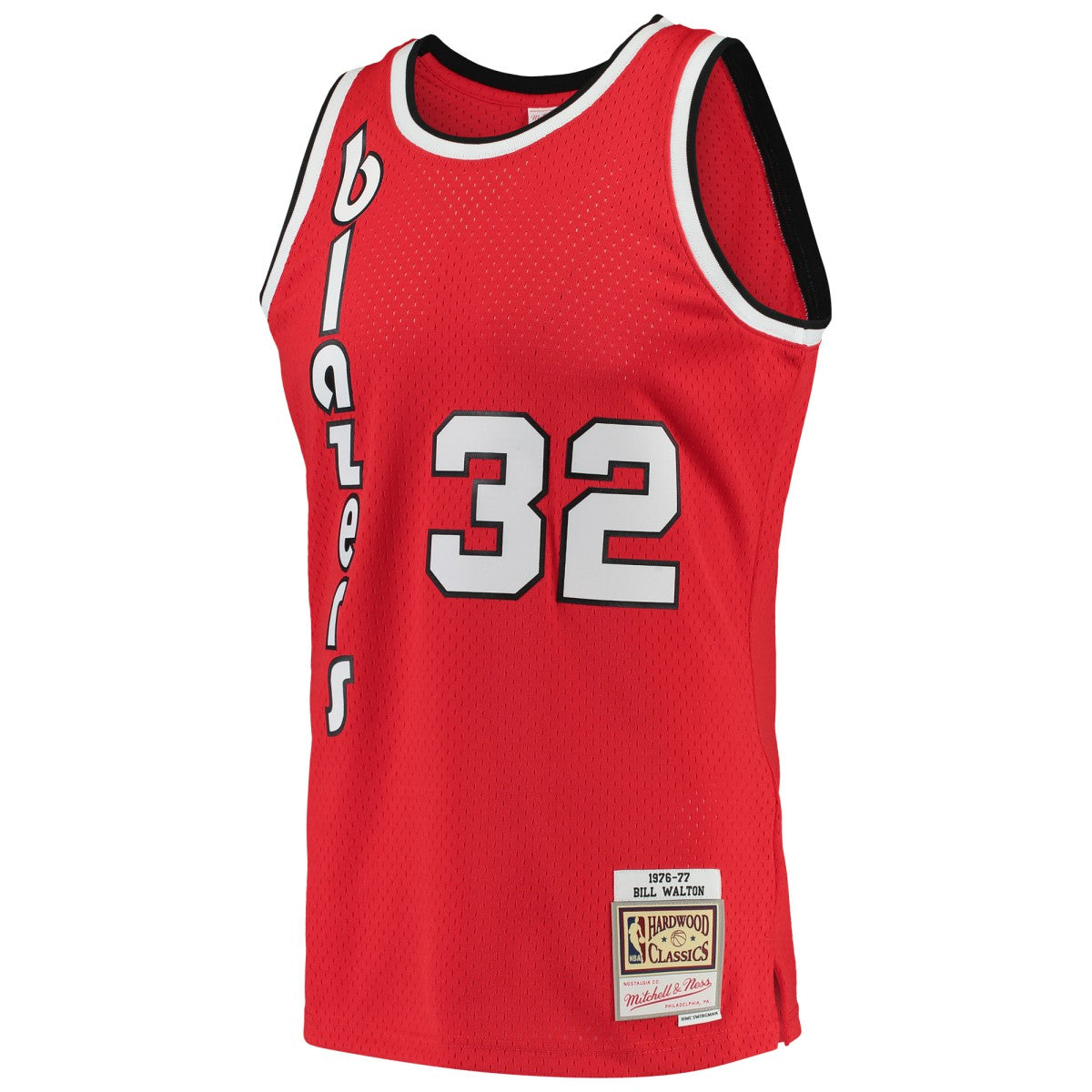 Mitchell & Ness Bill Walton Portland Trail Blazers 1976/77 Hardwood Classics Swingman Jersey Red