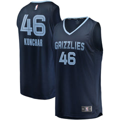 Fanatics John Konchar Memphis Grizzlies Fast Break Replica Jersey Navy Icon Edition