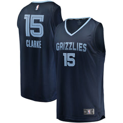 Fanatics Brandon Clarke Memphis Grizzlies Fast Break Replica Jersey Navy Icon Edition