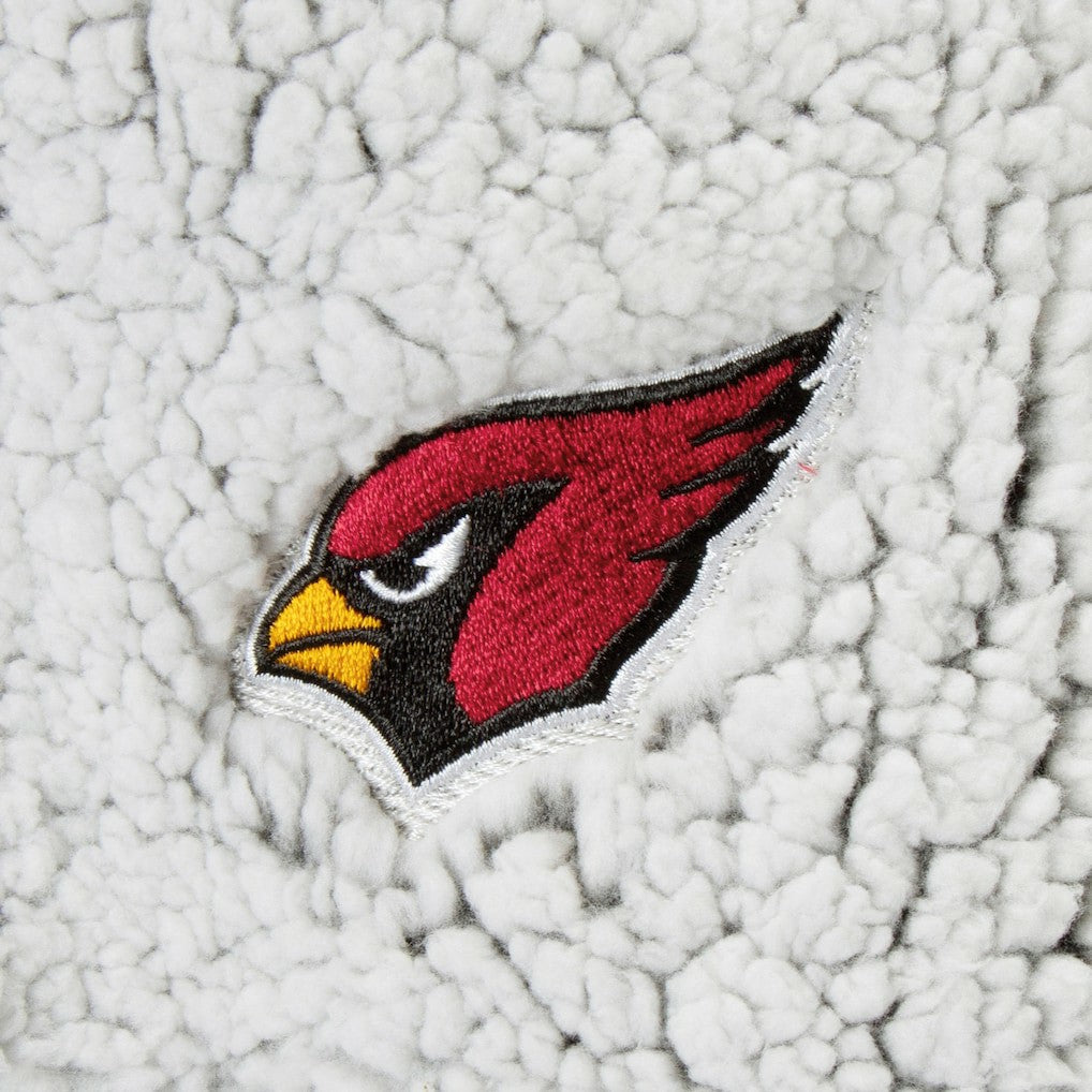 Arizona Cardinals G-III 4Her by Carl Banks Women's Sherpa Quarter-Zip Pullover Jacket - Gray - NFL
