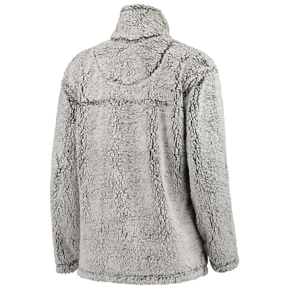 Carolina Panthers G-III 4Her by Carl Banks Women's Sherpa Quarter-Zip Pullover Jacket - Gray - NFL