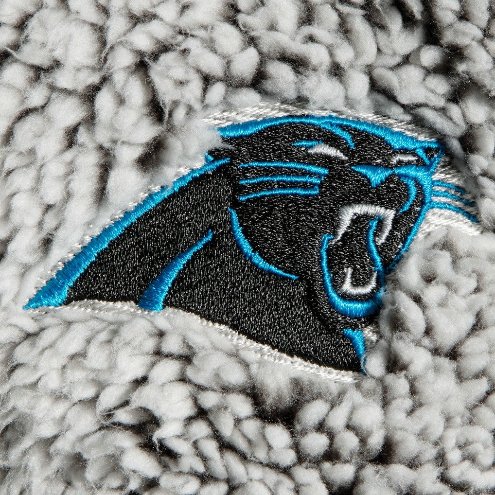 Carolina Panthers G-III 4Her by Carl Banks Women's Sherpa Quarter-Zip Pullover Jacket - Gray - NFL