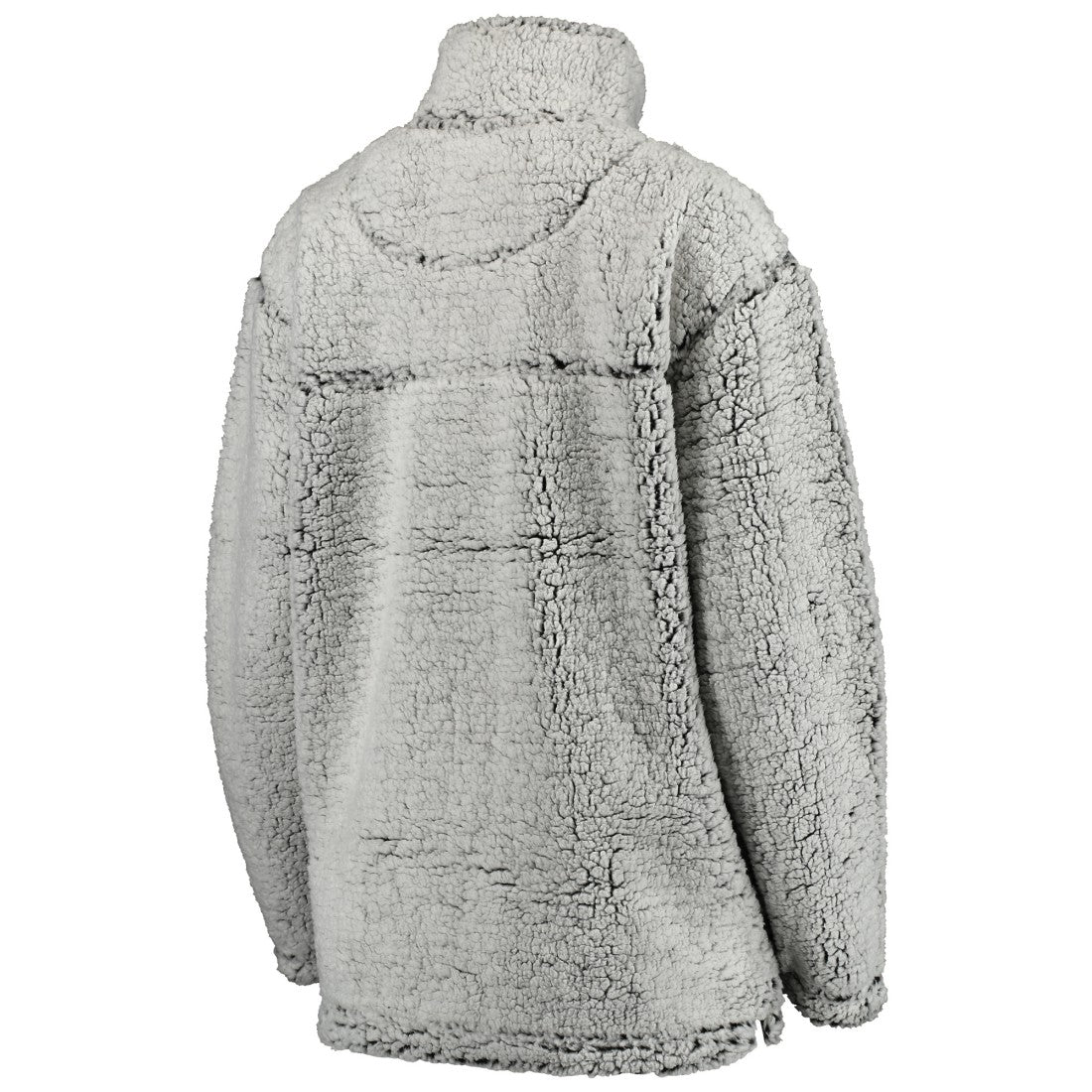 Detroit Lions Women's Sherpa Quarter-Zip Pullover Jacket - Gray - NFL