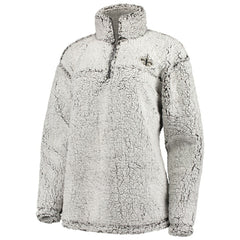 New Orleans Saints G-III 4Her by Carl Banks Women's Sherpa Quarter-Zip Pullover Jacket - Gray - NFL
