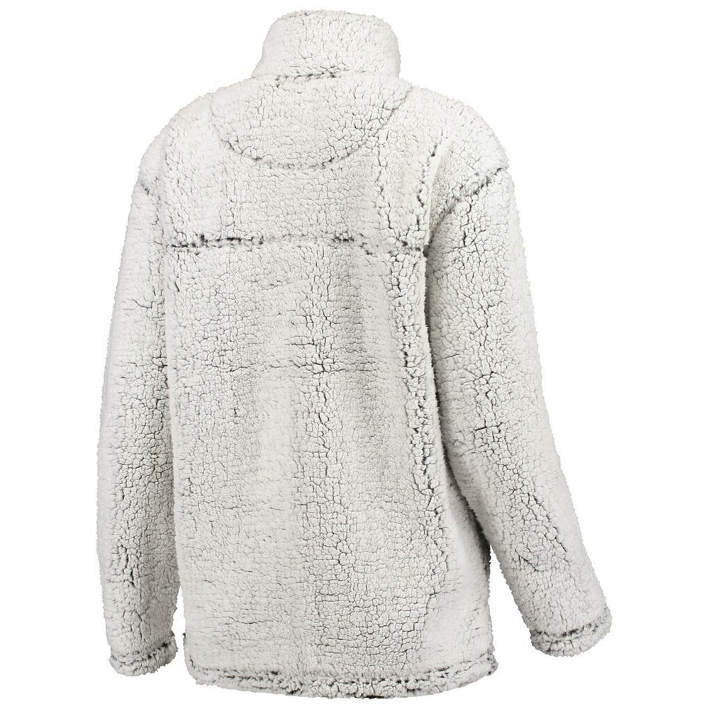 New Orleans Saints G-III 4Her by Carl Banks Women's Sherpa Quarter-Zip Pullover Jacket - Gray - NFL