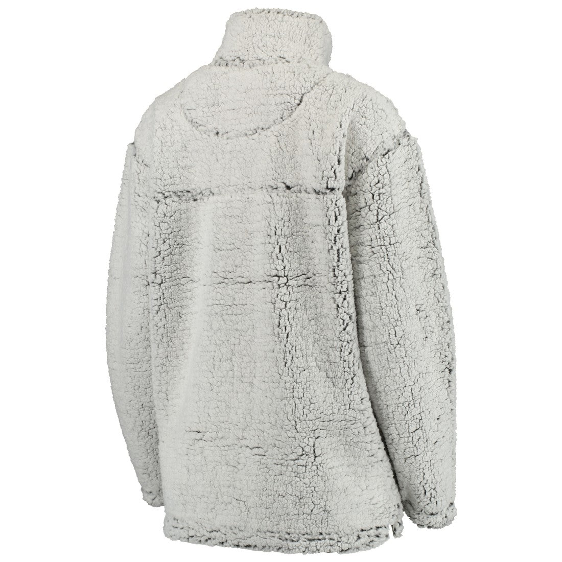 Green Bay Packers Women's Sherpa Quarter-Zip Pullover Jacket - Gray - NFL