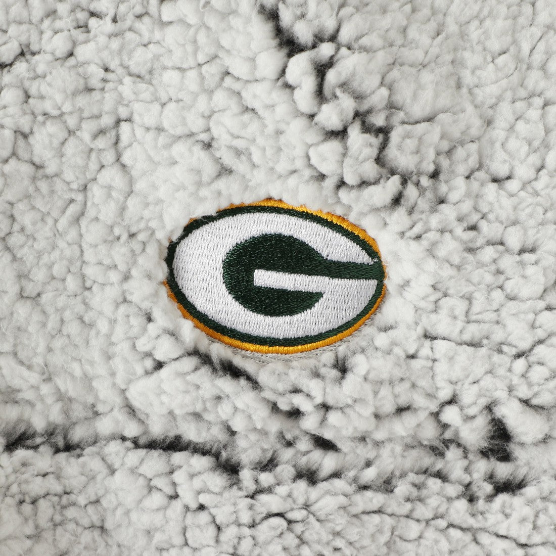 Green Bay Packers Women's Sherpa Quarter-Zip Pullover Jacket - Gray - NFL