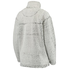 Pittsburgh Steelers Women's Sherpa Quarter-Zip Pullover Jacket - Gray - NFL