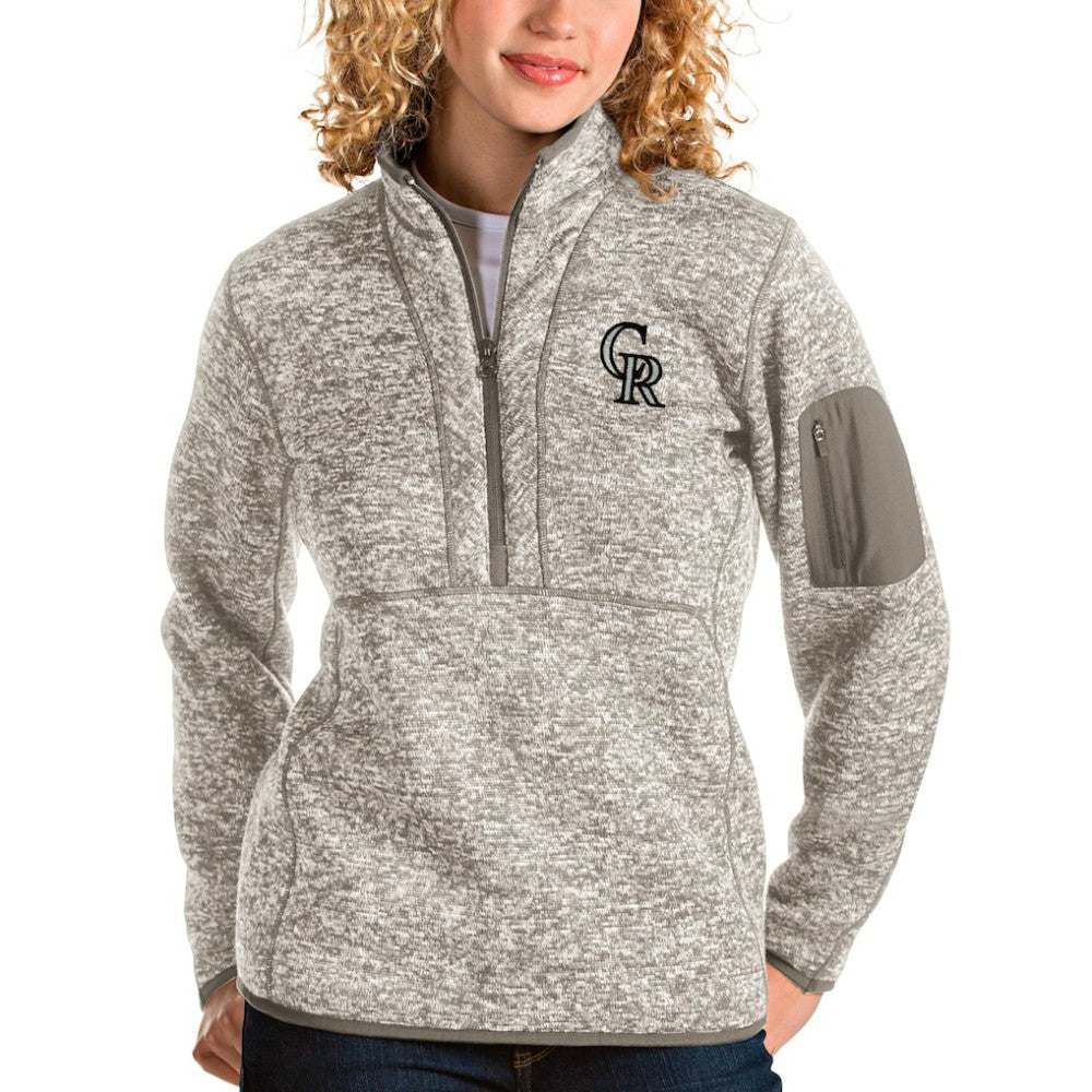 Colorado Rockies Antigua Women's Fortune Quarter-Zip Pullover Jacket Outlet