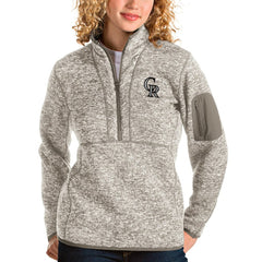 Colorado Rockies Antigua Women's Fortune Quarter-Zip Pullover Jacket Outlet