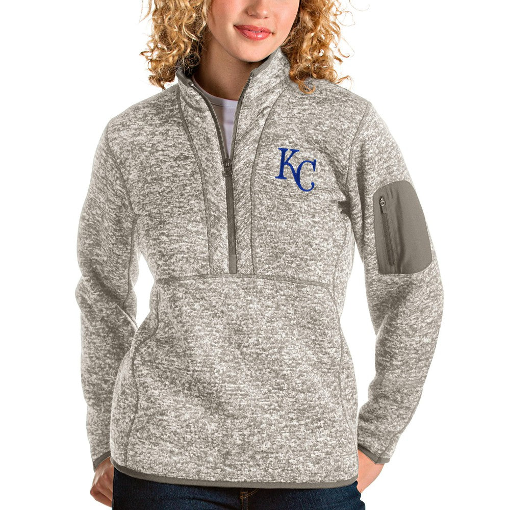 Kansas City Royals Antigua Women's Fortune Quarter-Zip Pullover Jacket Outlet