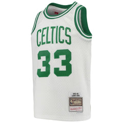 Mitchell & Ness Larry Bird Boston Celtics Youth 1985-86 Hardwood Classics Swingman Throwback Jersey White