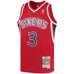 Mitchell & Ness Allen Iverson Philadelphia 76ers Youth 1996/97 Hardwood Classics Swingman Throwback Jersey Red