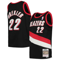 Mitchell & Ness Clyde Drexler Portland Trail Blazers Youth 1991/92 Hardwood Classics Swingman Jersey Black