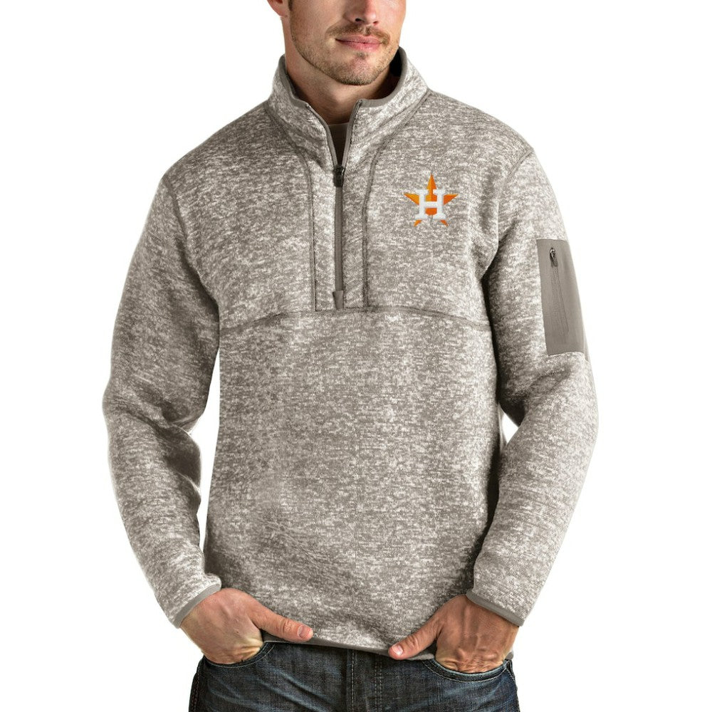 Houston Astros Antigua Fortune Quarter-Zip Pullover Jacket Online